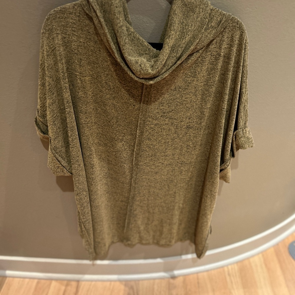 Easel nwt Olive oversized cowl neck top.